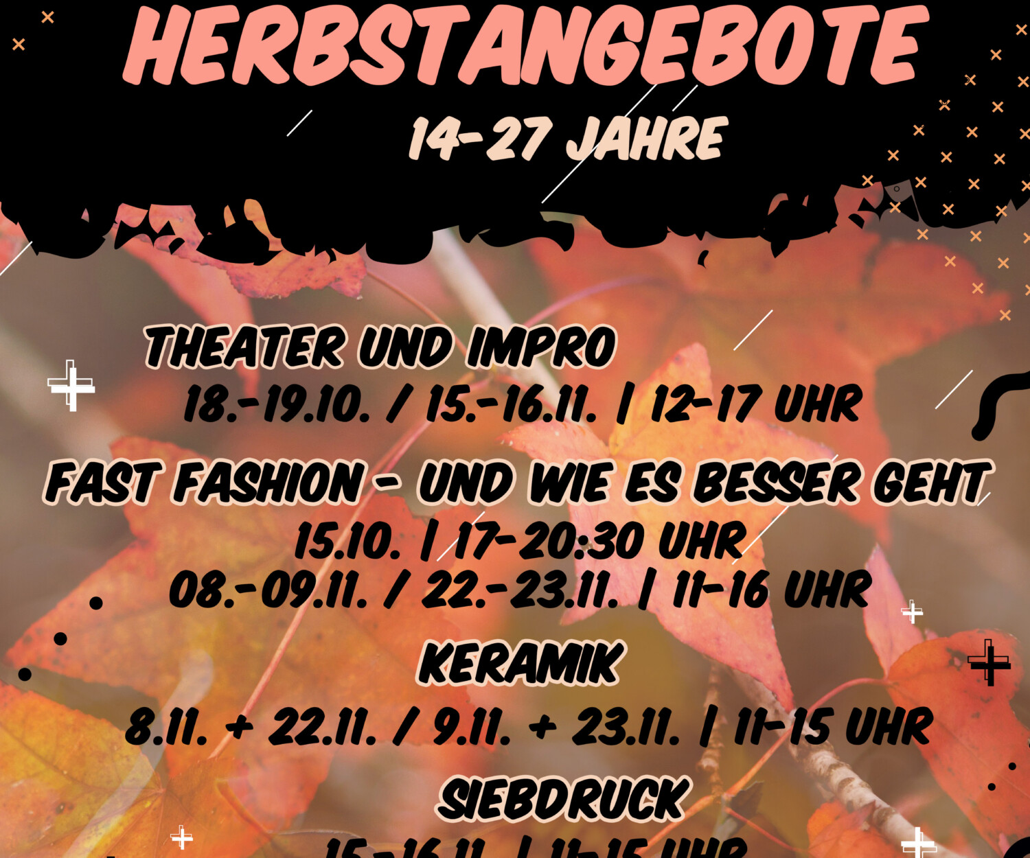 Plakat DIY-Herbstangebote