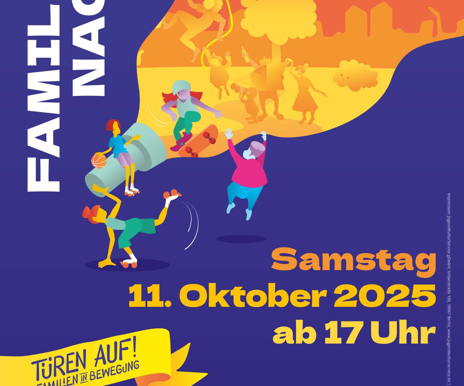 Plakat Familiennacht