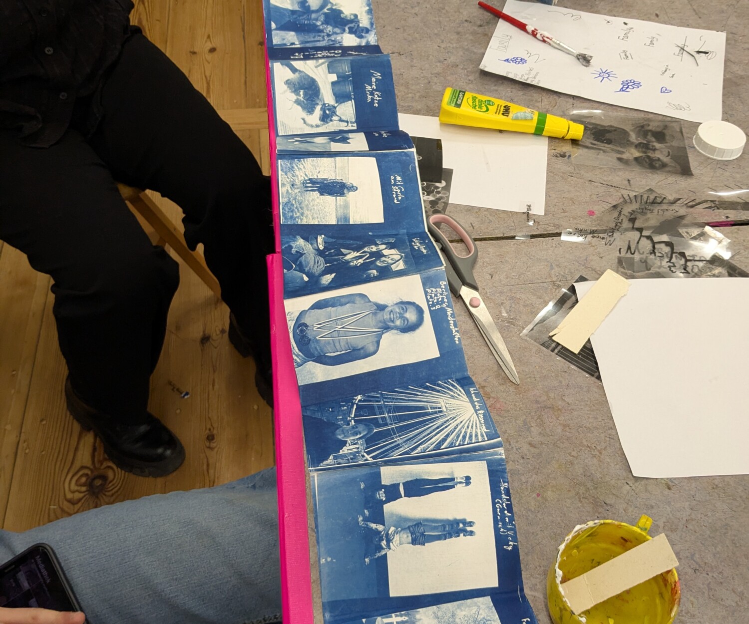 Laporello aus Cyanotypien